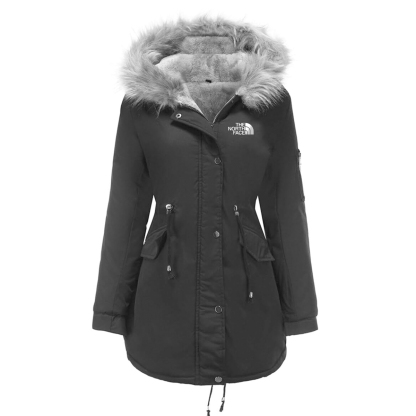 Cold -proof and velvet jacket lady large size